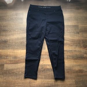 Dark denim pull-on Jeggings